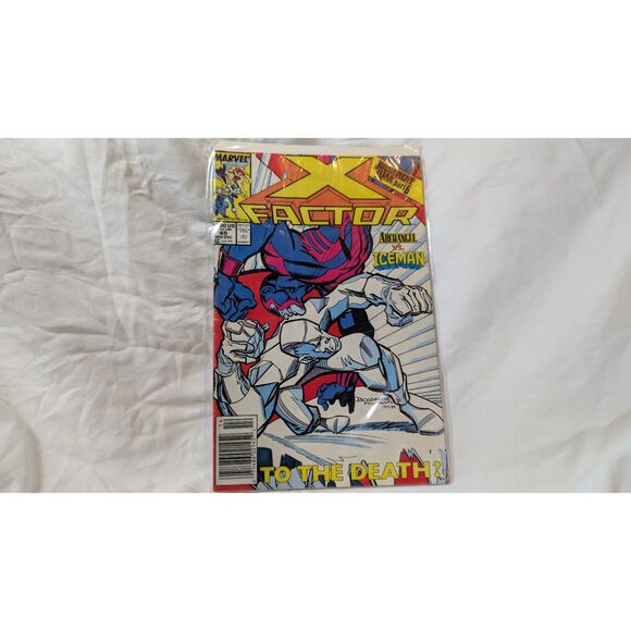 X-Factor #49 1989 Archangel vs Iceman Judgment War Part 6 Uncanny X-Men - Picture 1 of 3